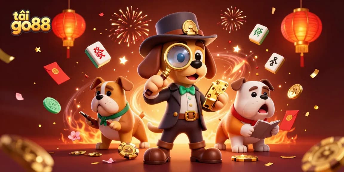 Play exciting games with tải go88 in this vibrant 3D detective-themed casino scene.