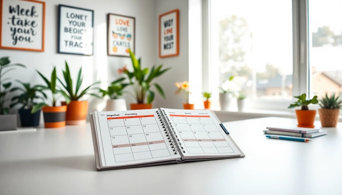 Enhance your Effortless Daily Organization with a serene, minimalist workspace setup.