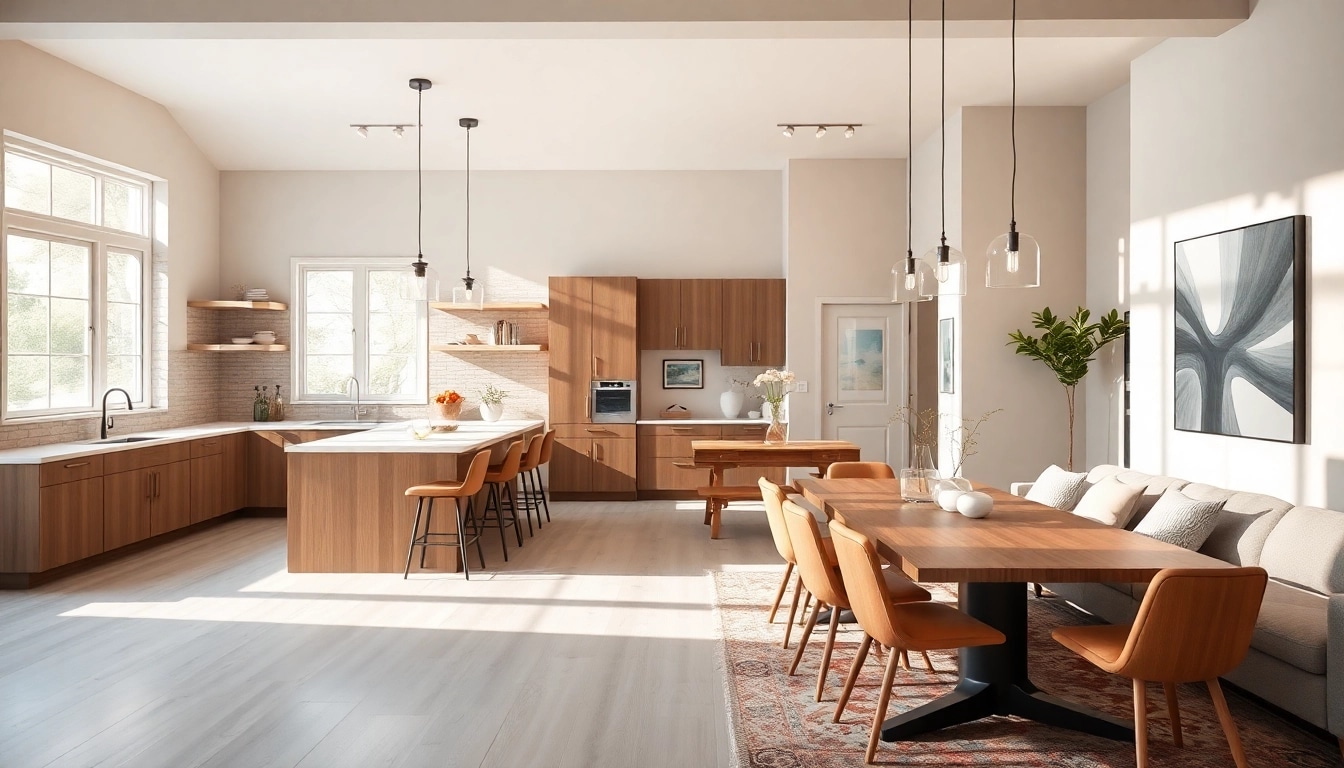Home improvement projects showcased in a renovated kitchen with natural lighting.