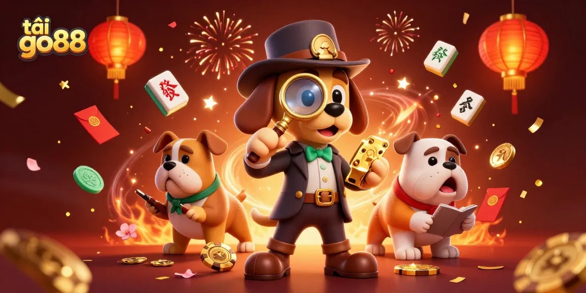 Play exciting games with tải go88 in this vibrant 3D detective-themed casino scene.
