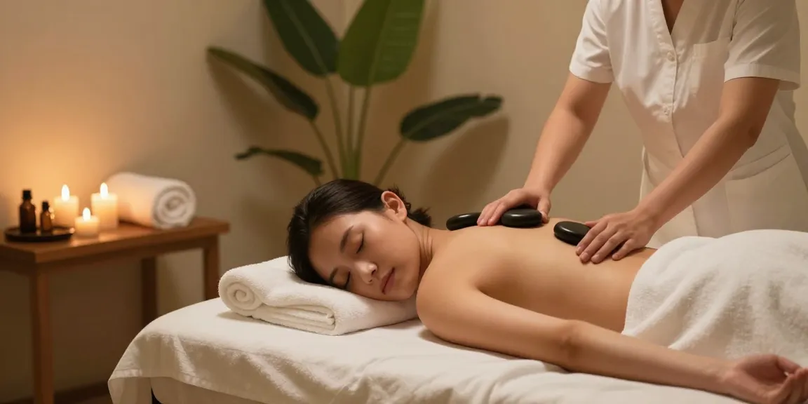다낭 밤문화의 스파 트리트먼트에서 피로를 풀고 있는 고객의 모습