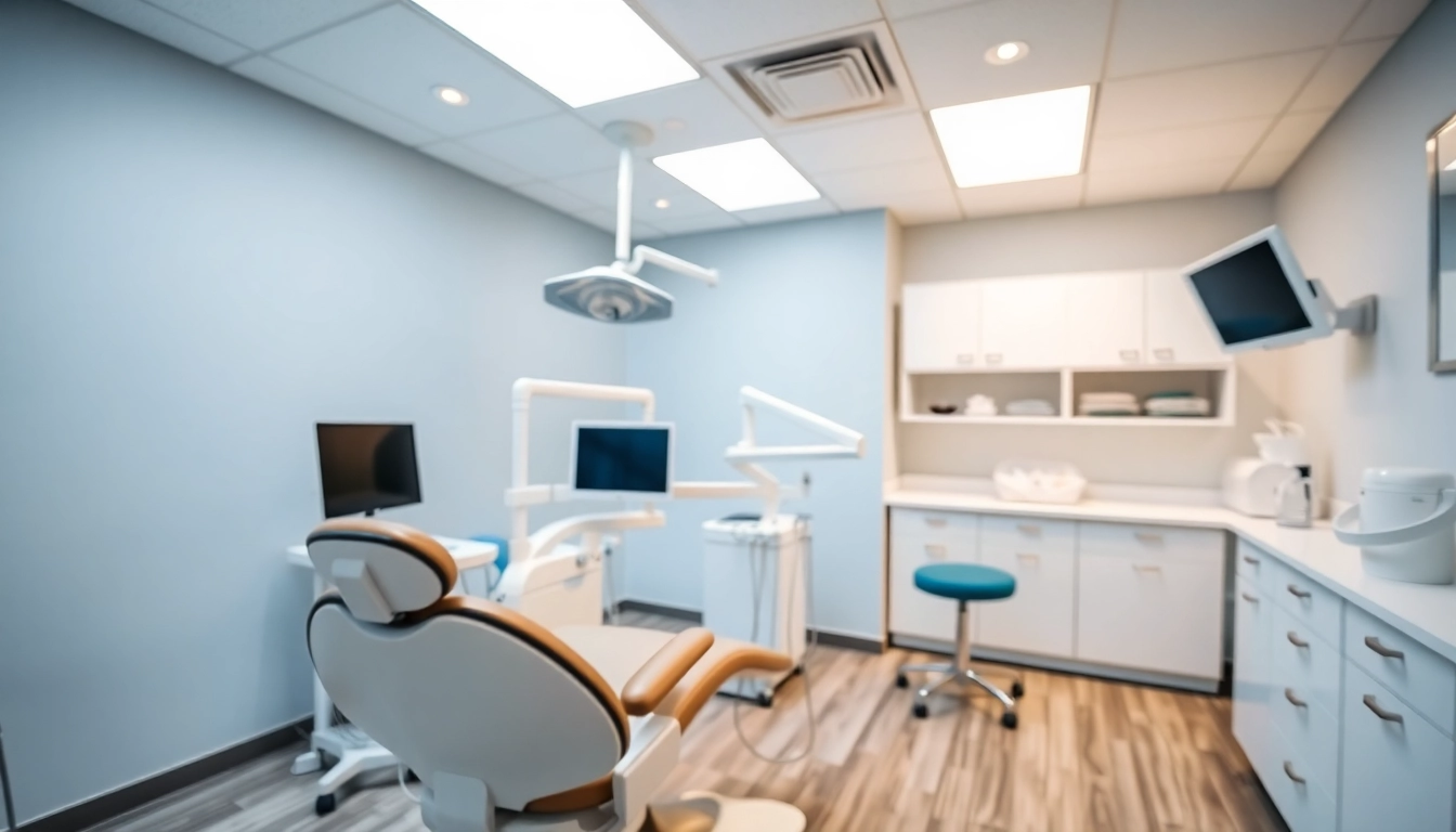 Welcoming dental office space emphasizing modern equipment and patient comfort.