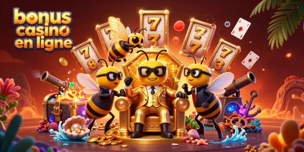 Profitez de notre illustration 3D captivante sur le bonus casino en ligne, avec des éléments de jeu dynamiques.