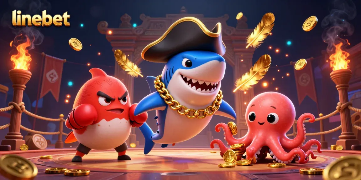 Experience thrilling gameplay with linebet, featuring an exciting 3D cartoon casino scene with vibrant characters and casino elements.