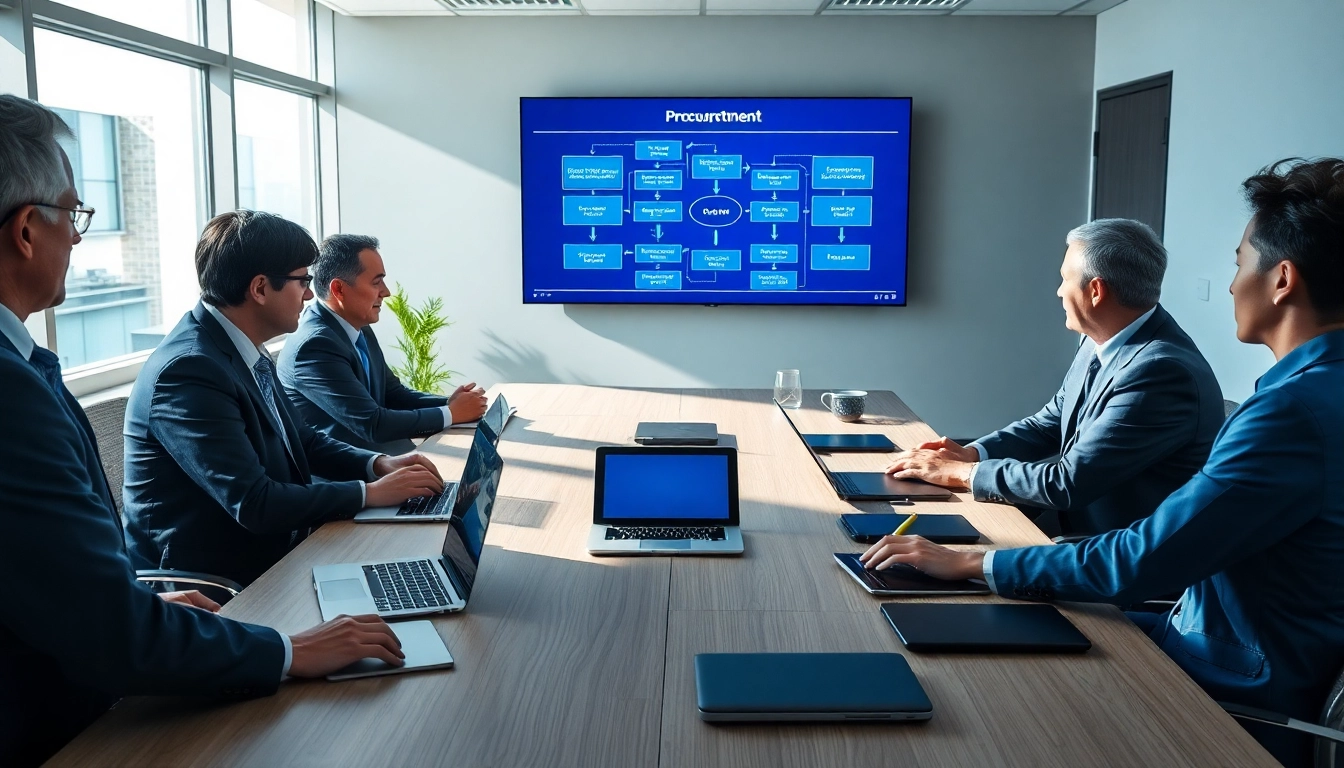 Enhance government procurement workflow automation through collaboration in a modern office.