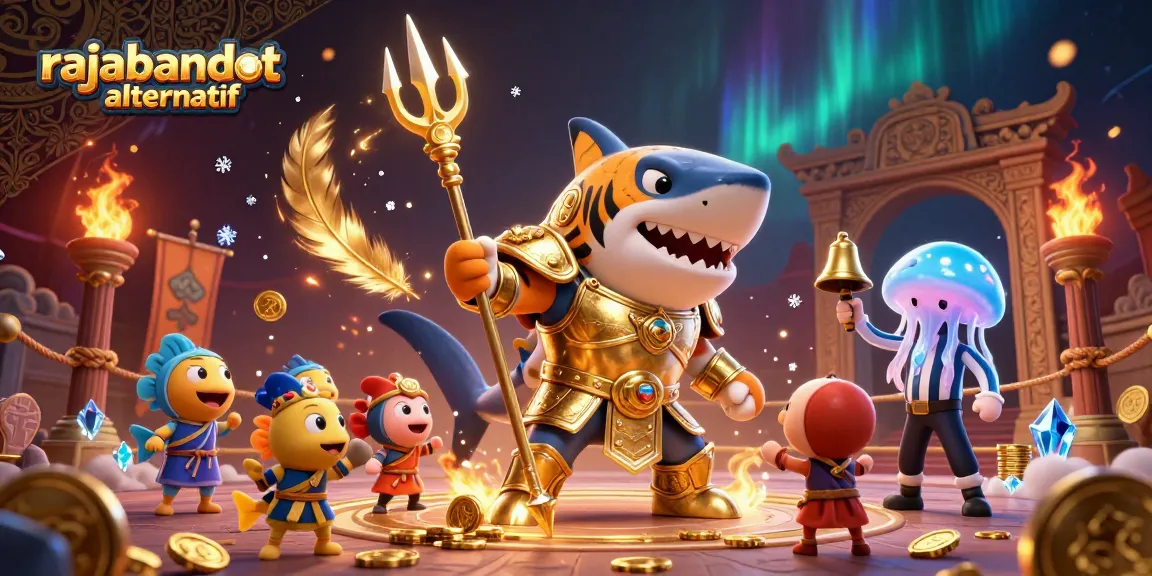 Experience rajabandot alternatif in this vibrant underwater colosseum, where a tiger shark battles with style!