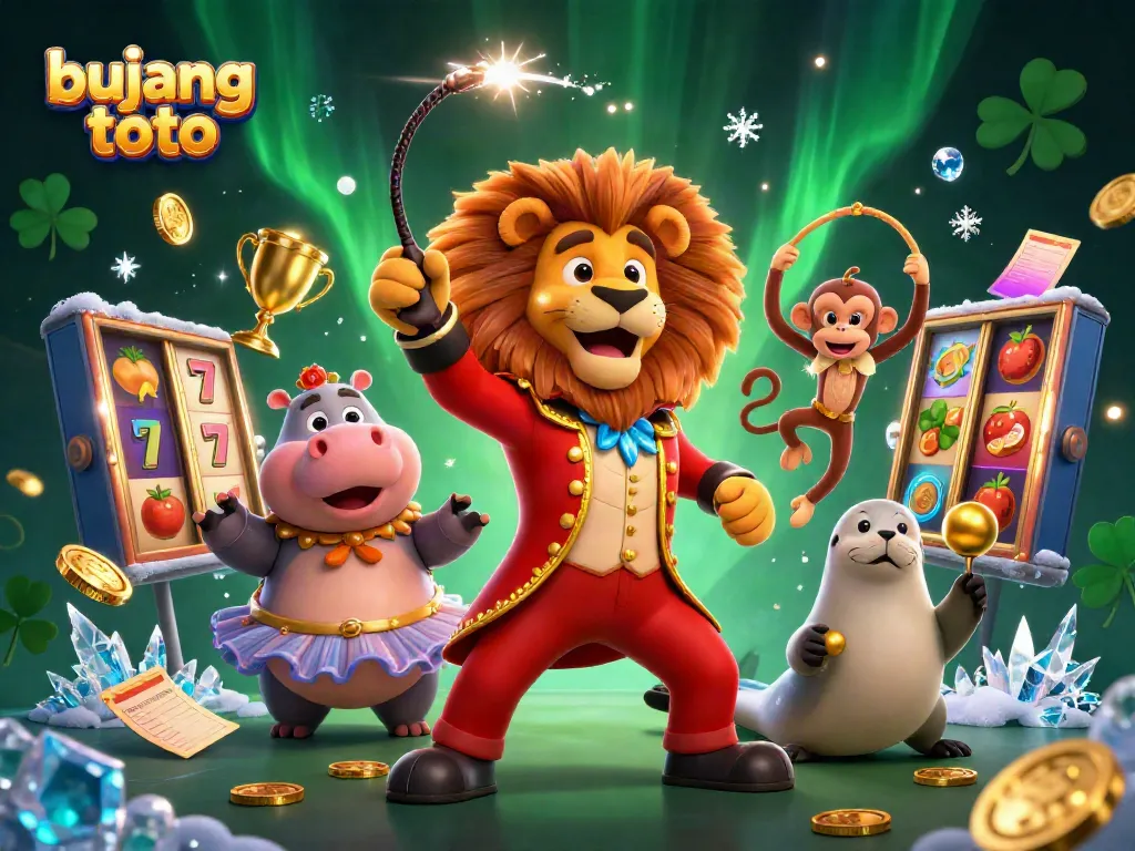 Engage in winning strategies with Bujang Toto's dynamic gaming scene featuring vibrant characters and slot reels.