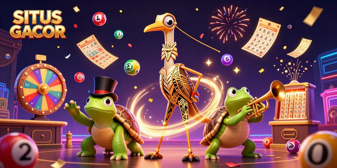 Engage in the exciting world of SITUS GACOR with dynamic casino characters amidst vibrant game elements.
