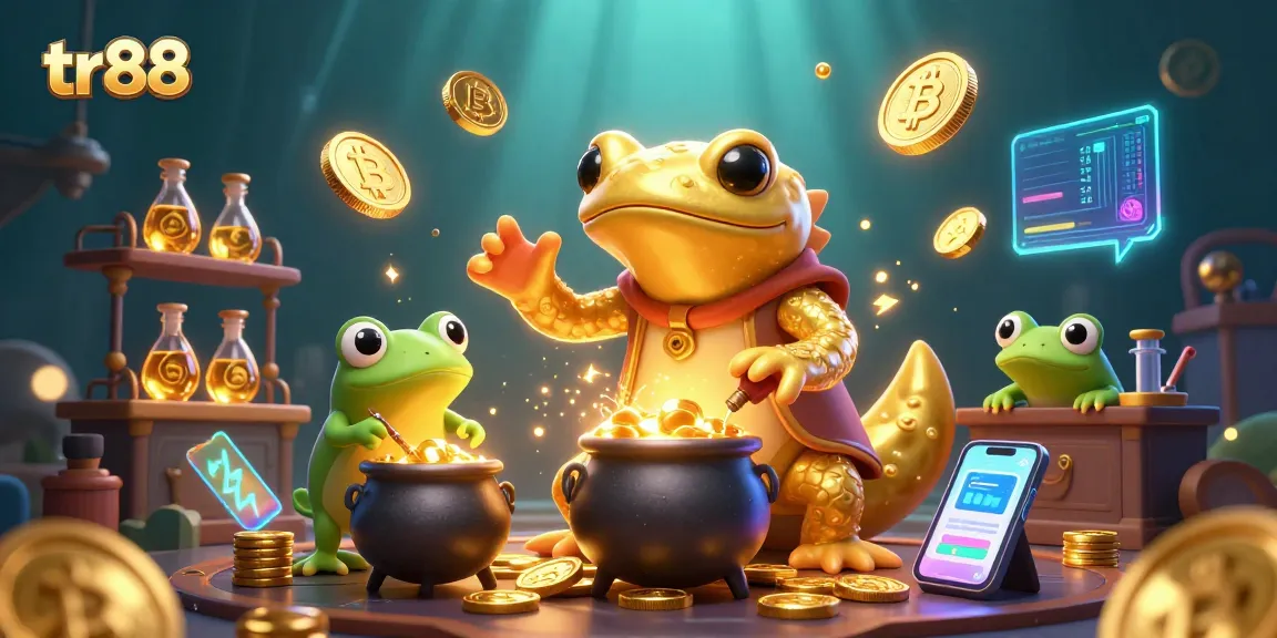 Engage with tr88's thrilling casino experience featuring magical gold transmutation and rich crypto elements.