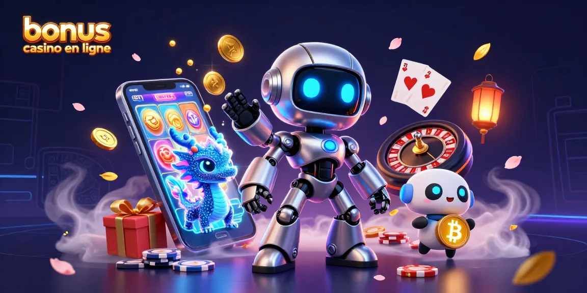 Gagnez avec des bonus de casino en ligne grâce à une illustration 3D riche en éléments captivants.