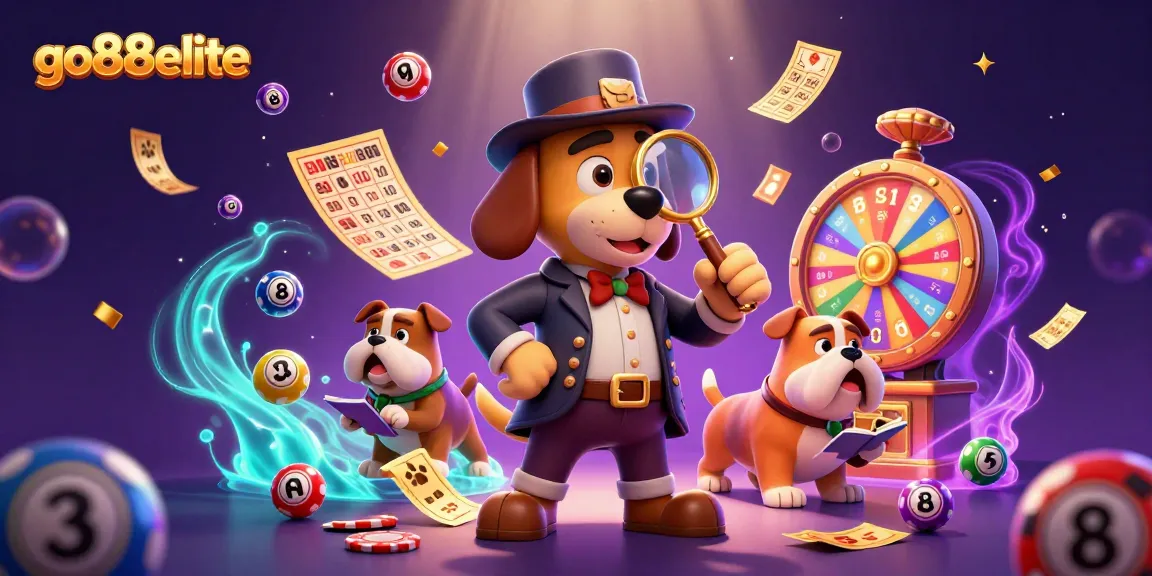 Immerse in the action at go88elite with a detective unveiling poker treasures in a vibrant casino scene.