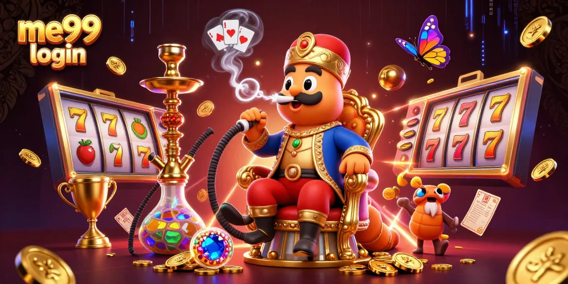 Experience seamless me99 login access with vibrant slots and casino elements in a thrilling 3D atmosphere.