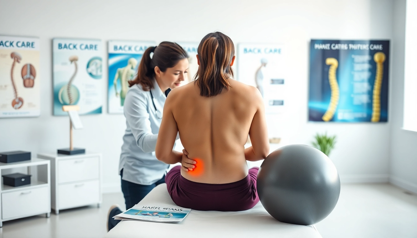 Evaluate low back pain causes with a chiropractor in a professional setting, demonstrating treatment.
