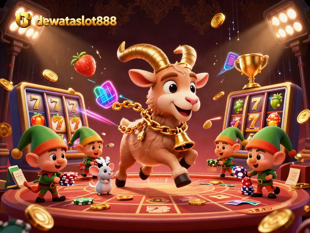 Mengunjungi link dewataslot888 dengan karakter lucu sambil bermain slot dan meraih jackpot di kasino digital.