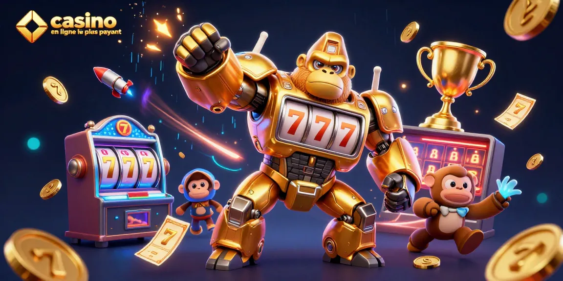 Jeux passionnants de casino en ligne le plus payant avec un gorille doré et de l'énergie.