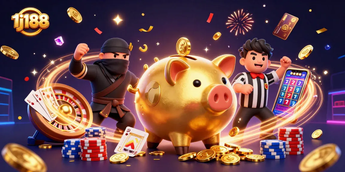 Experience thrilling gameplay like 1j188 slots with cascading golden coins and sparkling gems in a vibrant atmosphere.