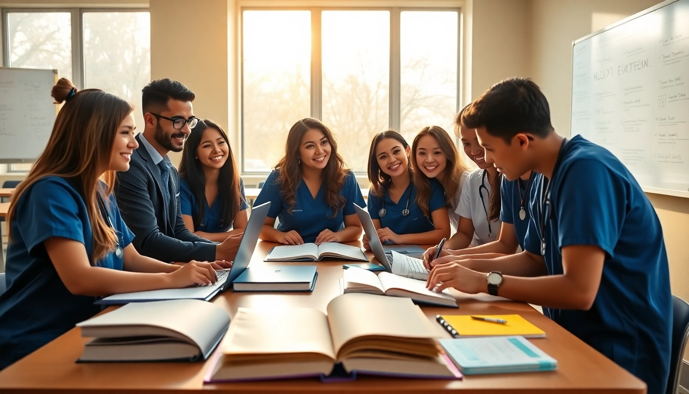 Engaging session for repeat NCLEX taker review Houston in a vibrant study setting.