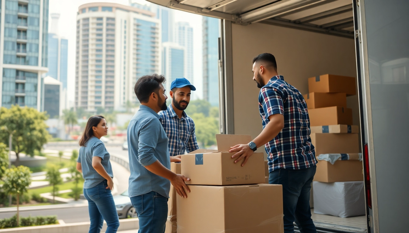 Efficient agents performing writer relocation Thane service during a busy city day.